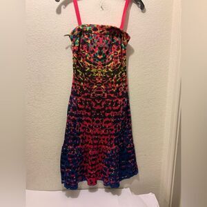 MISSONI Multicolor Sleeveless Knit Bodycon Sweater  rainbow Pencil Knit Dress